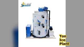 طن صانع رقائق الثلج مع التحكم PLC