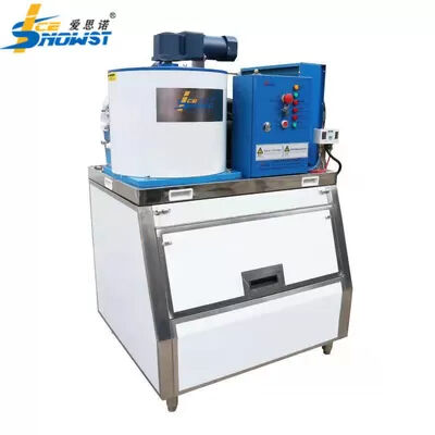 آلة ثلجية مستقلة من الماء العذب مع سرعة صنع الثلج 12-17 دقيقة وتكثيف تبريد الهواء